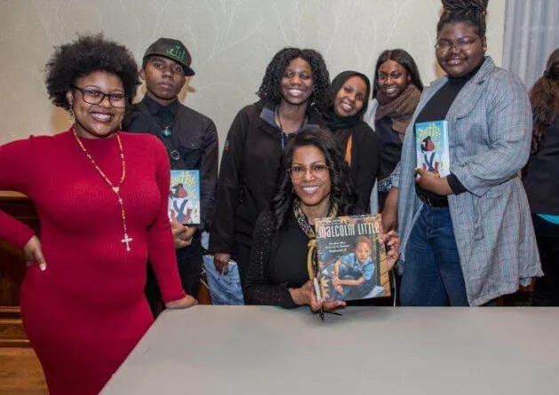 Pictured with the legendary Dr. Ilyasah Shabazz, daughter of the historic Malcolm X.